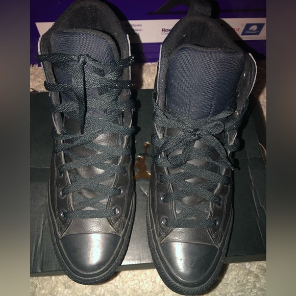 All black Converse Shoes Size 11 US - Picture 1 of 7